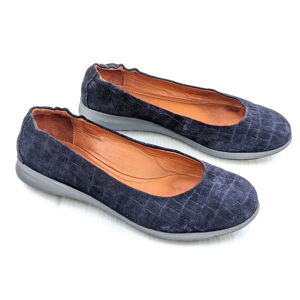 SAMUEL HUBBARD Freedom Dance navy suede loafer flats